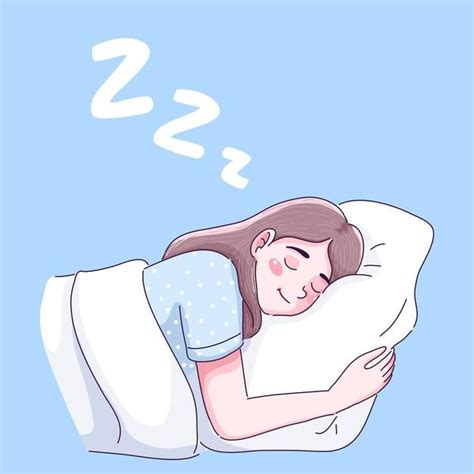 Premium Vector Girl Sleep Well Sleep Cartoon Sleeping Drawing