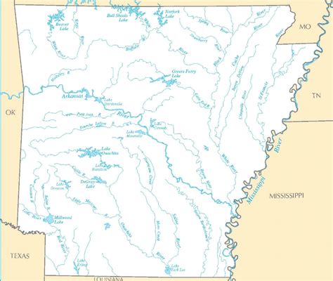 Arkansas River Map Large Printable And Standard Map Whatsanswer Artofit
