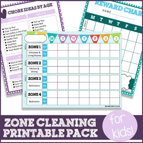 Zone Cleaning Chore Charts Blessed Homeschool Zone Cleaning Chore