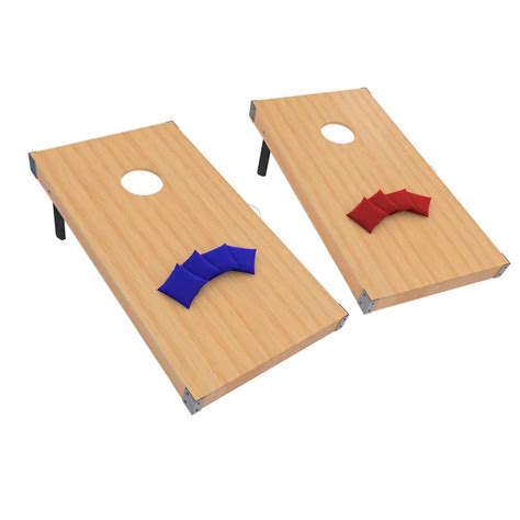 Hey Play Outdoor Cornhole Game Set Hw3500066 The Home Depot