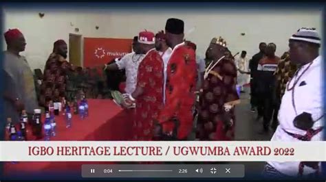 Igbo Heritage Lectures And Ugwumba Awards 2022