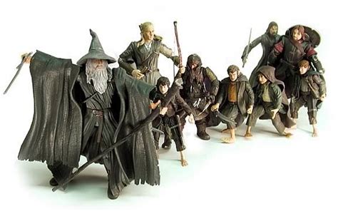 Fellowship 9 Figure T Pack Toy Biz Hobbit Lord Of The Rings