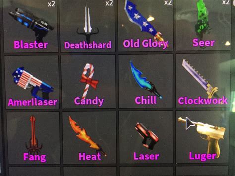 Crates are boxes that either contain a gun or a knife that can be unboxed by using coins , gems, or keys. Chris on Twitter: "Dream on MM2 is to have Chill Godly ...