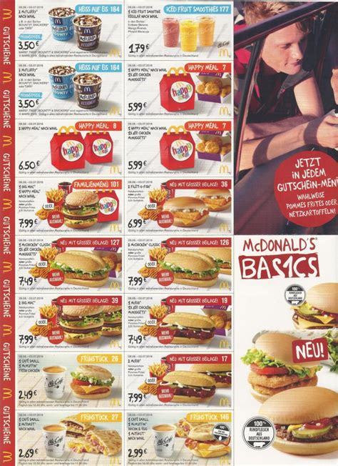 Alle aktuellen mc donalds gutscheincodes, gutscheine und angebote → bis zu 50% reduziert. Neue McDonalds Coupons gültig bis 03.07.2016