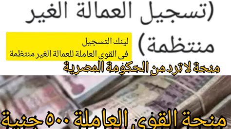 تحديث بيانات المستفدين من منحة العمالة غير المنتظمة. كيفية التسجيل في العمالة الغير منتظمة عبر موقع وزارة القوى ...