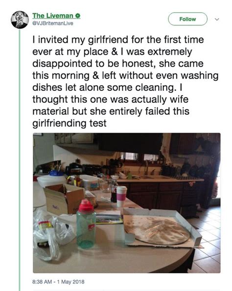 Mans Girlfriend Test In Messy Kitchen Backfires In The Worst