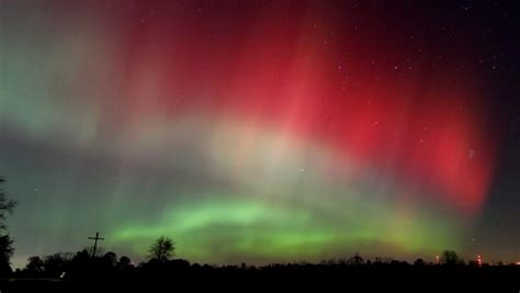 Aurora Borealis Rare Northern Lights Illuminate Skies Red Across North