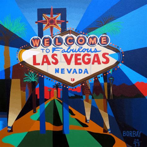 Welcome To Las Vegas Sign Painting 2013 Borbay