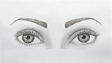 How To Draw Both Eyes For Beginners Step By Step Youtube