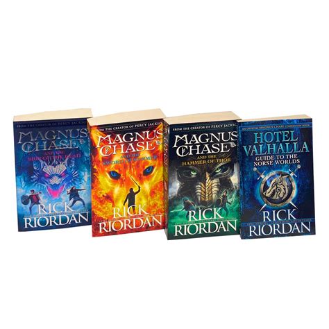 Magnus Chase 4 Books Set Collection By Rick Riordan Lowplex