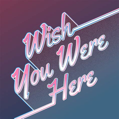 Wish You Were Here Lettering Card Vector Art At Vecteezy