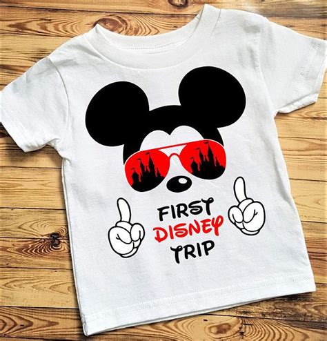 My First Disney Trip Mickey Mouse Avaitors Shirt In 2019 Disneyland