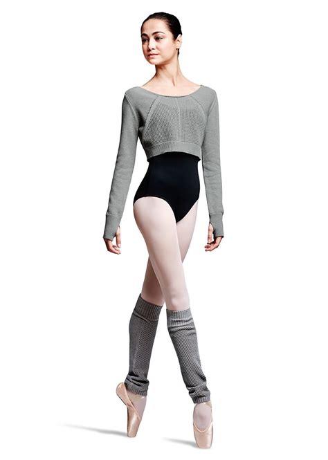 Bloch Galia Textured Open Knit Crop Sweater Ballet Clothes Ballet
