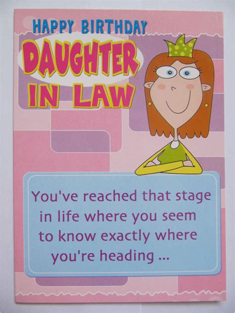 Funny Birthday Cards For Daughter In Law Fantastic Funny One Boutique