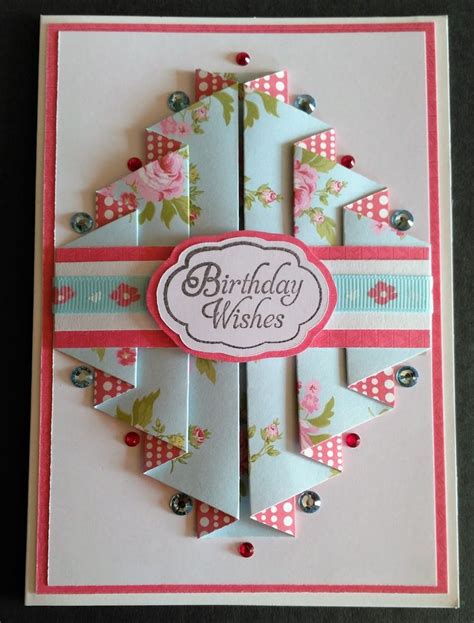 Double Pleated Card Fancy Fold Cards Cards Handmade Birthday Cards