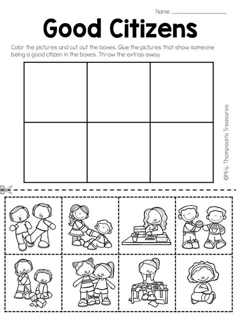 We have hundreds of kids craft ideas, kids worksheets, printable. Social Studies - Being a Good Citizen - Mrs. Thompson's Treasures | Preschool social studies ...