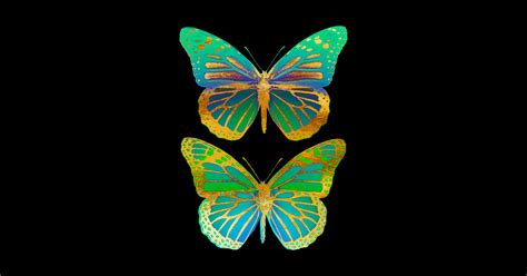 Psychedelic Butterflies Ii Butterfly Sticker Teepublic