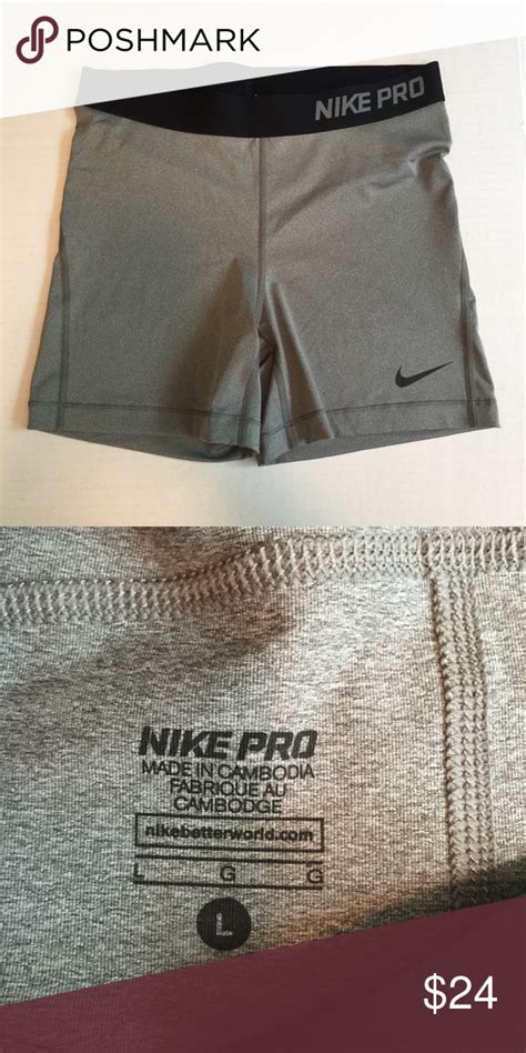 Nwot Greysilver Nike Pros Nike Pros Grey Nike Pros Gym Shorts Womens