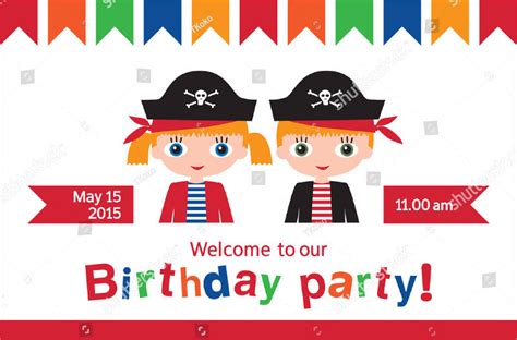 Free 10 Double Birthday Party Invitation Designs And Examples In Psd