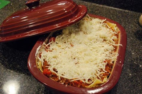 Whats For Dinner Lasagna In The Pampered Chef Deep Covered Baker