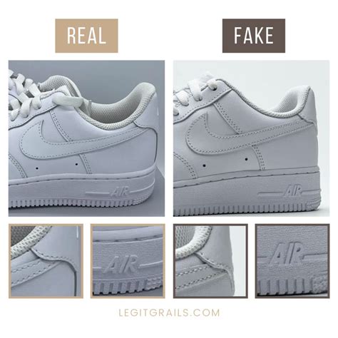 How To Spot Fake Vs Real Nike Air Force Low White Sneakers