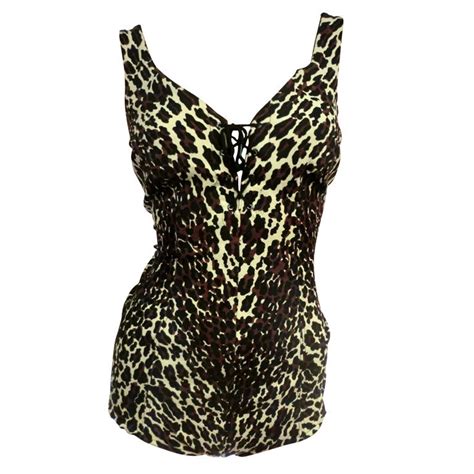 1960s Leopard Print Cole Of California One Piece Bathing Suit At 1stdibs