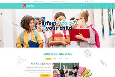 Kids School Website Template Motocms