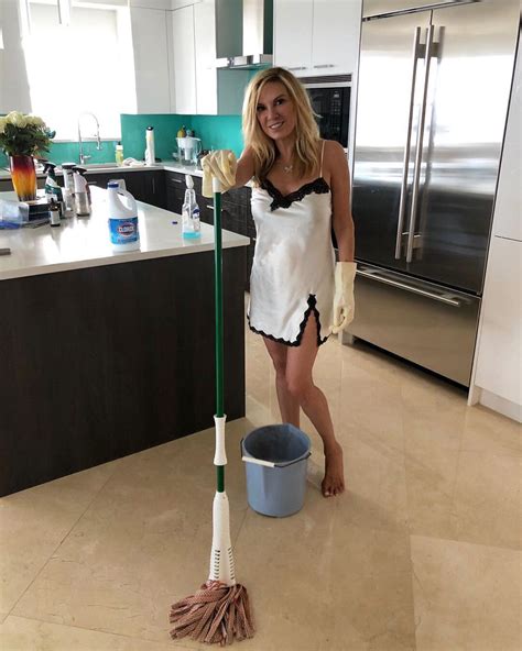 Ramona Singer Wears Sexy Nightgown To Mop The Floor While Self Isolating With Ex Mario Singer