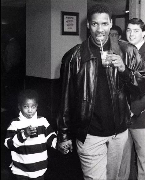 denzel washington with his son john david washington in new york 1990 r pics