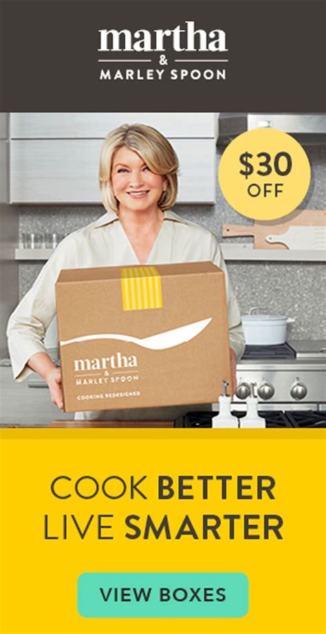 This marks an exciting milestone for the martha stewart brand as we expand into one of the fastest growing food categories, said yehuda shmidman, ceo of sequential. Martha Stewart Food Delivery- Marley Spoon | Meal Delivery ...