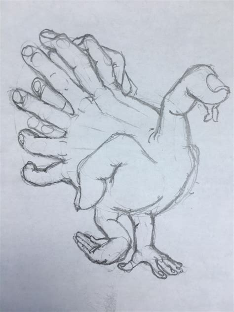 Hand Turkey R Doodles