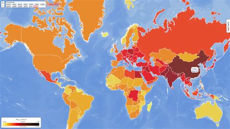 Pollution Map Of The World Map