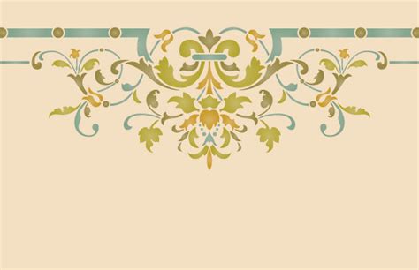 Before you stencil your mandala statement ceiling, measure the area you are going to stencil to determine the size that will look best. Victorian Ceiling Center Stencil - Midcentury - Wall ...