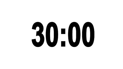 30 Minute Countdown Timer With Alarm Youtube