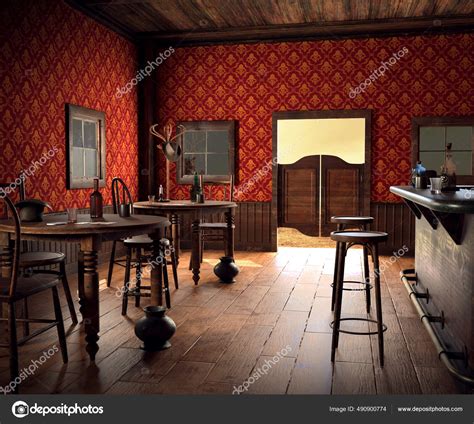 Cgi Old West Saloon Bar Stock Photo By ©ravven 490900774