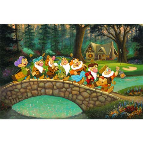 All Seven On The Back Nine 20hx30w Disney Snow Whites Seven Dwarfs