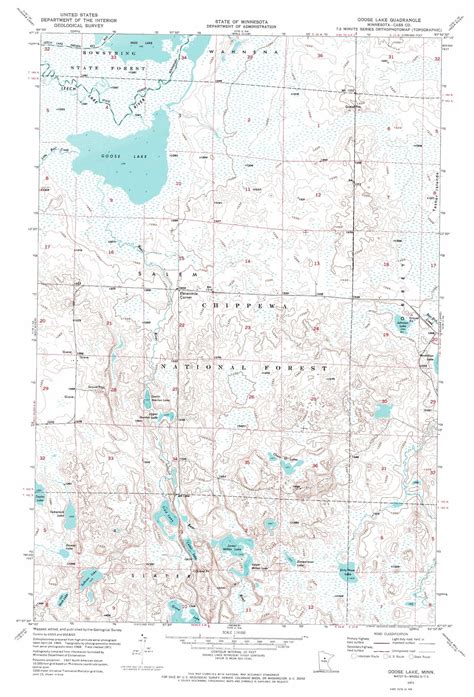 Goose Lake Topographic Map Mn Usgs Topo Quad 47093b8
