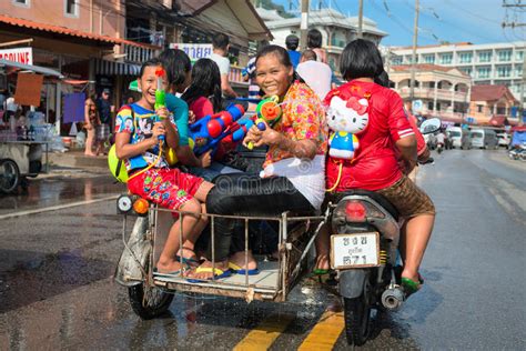 Celebration Of Songkran Festival The Thai New Year On Phuket Editorial