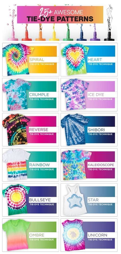 6 Ways To Make Spiral Tie Dye Tie Dye Patterns Diy Diy Tie Dye