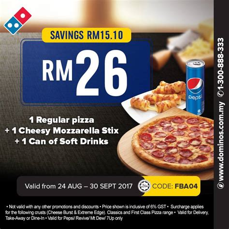 When you have finally reached the official site of domino's pizza malaysia, you can still take a look around for the latest promotions. Domino's Malaysia Merdeka Day Domino's Coupon Promotion ...