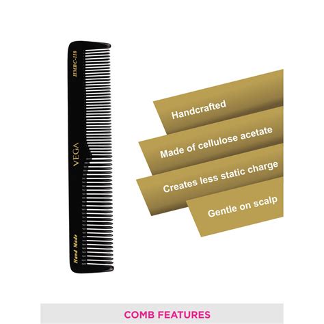 Vega Handcrafted Comb Black Hmbc 118 Buy Vega Handcrafted Comb