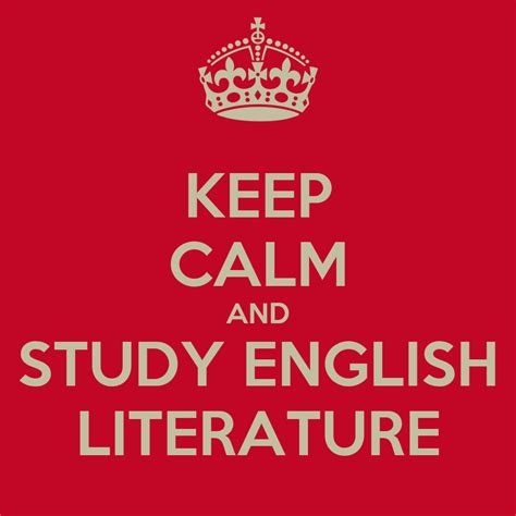 Image Keep Calm And Study English Literature Download