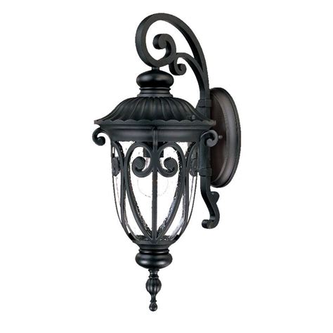 Acclaim Lighting Naples Collection 1 Light Matte Black Outdoor Wall
