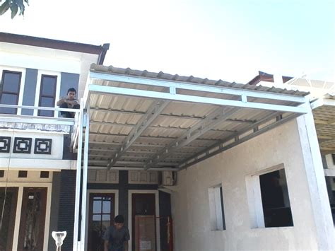 Kanopi minimalis baja ringan atap upvc. Canopy Sidoarjo Galvalum - Canopy Besi | kanopi Stainless ...