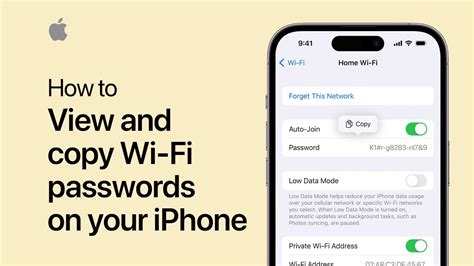 How To View And Copy Wi Fi Passwords On Your Iphone Apple Support