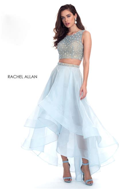 French Novelty Rachel Allan 6553 Ruffle 2 Piece Prom Dress