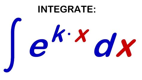 every integral of the form e kx youtube