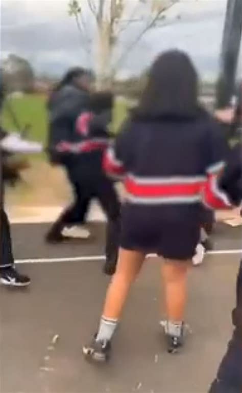 Footage Captures A 13 Year Old Girl Senselessly Beaten By A Gang Of Schoolyard Thugs In