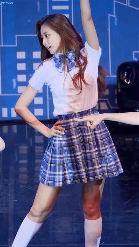 Blue Pleated Skirt Twice Kpop Tzuyu Twice K Pop Music Mamamoo