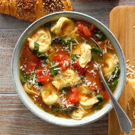 Easy Tortellini Spinach Soup Recipe How To Make It Taste Of Home